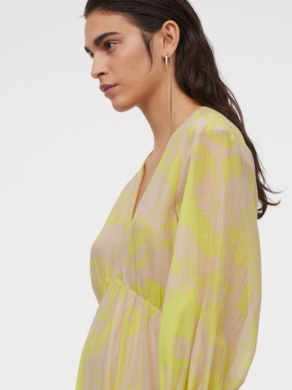 H&M Yellow Maxi Dress NWT - Picture 2 of 5